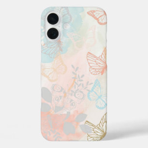 審美的な蝶 iPhone 16 PLUSケース