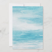 審美的な青い海 招待状 (裏面)