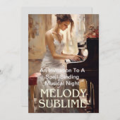 審美的に傾いた招待状カード 案内状 (正面/裏面)