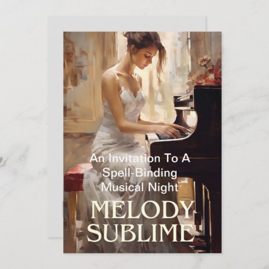 審美的に傾いた招待状カード 案内状 (正面/裏面)