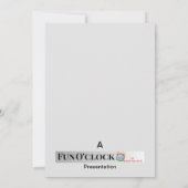 審美的に傾いた招待状カード 案内状 (裏面)