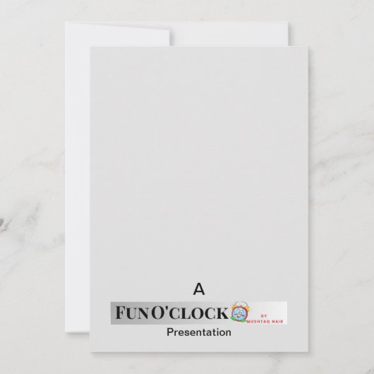 審美的に傾いた招待状カード 案内状 (裏面)