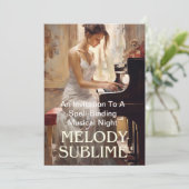 審美的に傾いた招待状カード 案内状 (スタンド正面)