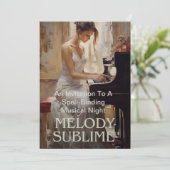 審美的に傾いた招待状カード 案内状 (スタンド正面)