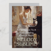 審美的に傾いた招待状カード 案内状 (正面/裏面)