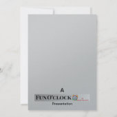 審美的に傾いた招待状カード 案内状 (裏面)