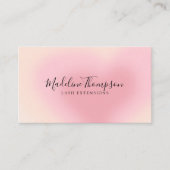 審美的エレガントピグラデーションンクハート 名刺 (正面)