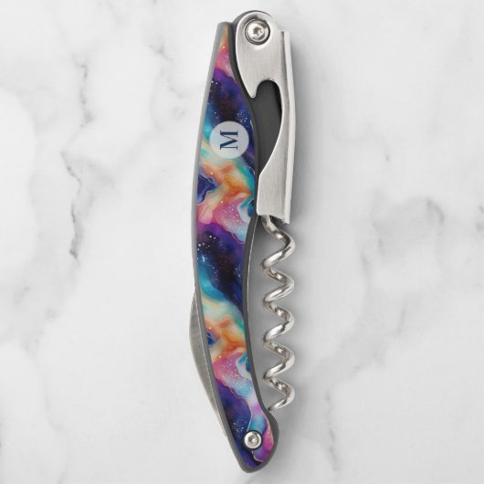審美的カラフルアガートグリッターテクスモノグラム ソムリエナイフ (裏面)
