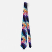 審美的カラフルアゲート虹のグリッターテクスチャ ネクタイ (正面)
