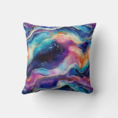 審美的カラフルレインボー瑪瑙グリッターテクスチャ クッション (裏面)