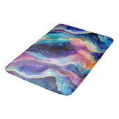 審美的カラフルレインボー瑪瑙グリッターテクスチャ バスマット (アングル)