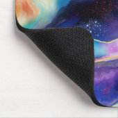 審美的カラフルレインボー瑪瑙グリッターテクスチャ マウスパッド (コーナー)