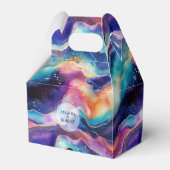 審美的カラフルレインボー瑪瑙グリッターモノグラム フェイバーボックス (裏面サイド)