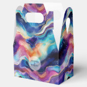 審美的カラフルレインボー瑪瑙グリッターモノグラム フェイバーボックス (オープン)