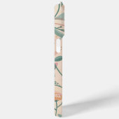 審美的ガーリー植物性ピンク背景 Case-Mate iPhoneケース (裏面 / 右)