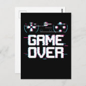 審美的ゲーミングVAPORWAVEコントローラゲーマー ポストカード (正面/裏面)