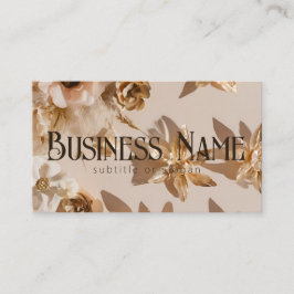 審美的ニュートラルゴールデンフローラ名刺 名刺