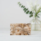 審美的ニュートラルゴールデン名刺 名刺 (スタンド正面)