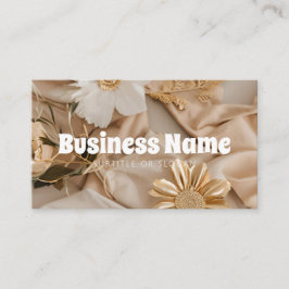審美的ニュートラルゴールデン名刺 名刺