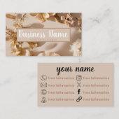 審美的ニュートラルフローラ名刺 名刺 (正面/裏面)