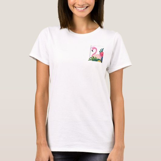 審美的フラミンゴ Tシャツ (正面)