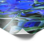 審美的ブルーロベリアブルーミングコテージコア園 フォトプリント            (角)