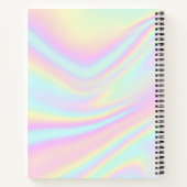 審美的ホログラフィックモノグラム名 ノートブック (裏面)