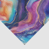 審美的モダンカラフルレインボー瑪瑙グリッター 薄葉紙 (詳細)