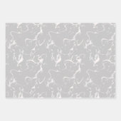 審美的モダンニュートラルカラー大理石 ラッピングペーパーシート (正面)