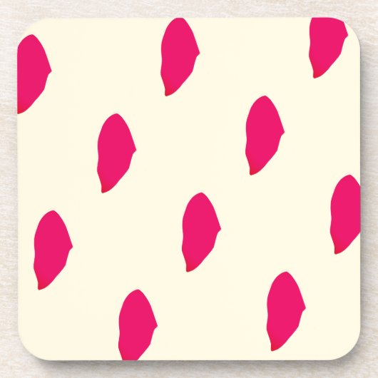 審美的素晴らし植物性懸命プラスチックのコースター コースター (正面)