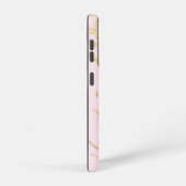 審美的金ゴールド大理石赤面ピンク SAMSUNG GALAXYケース (右側面)