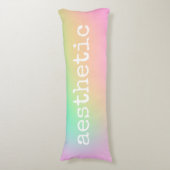 "審美的"ソフト角柱状レインボーグラデーション ボディピロー (正面縦)