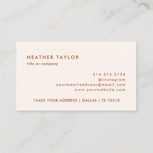 審美的QRコード小さな名刺 名刺 (裏面)