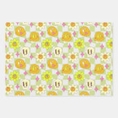 審美的Y2K異常トリップ（幻覚体験）のようなサイケデリック ラッピングペーパーシート (正面)