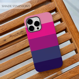 審美紫色パレットストライプカラーブロックテーマ Case-Mate iPhone 14 PRO MAXケース