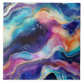 審美虹グリッター瑪瑙 タイル (正面)