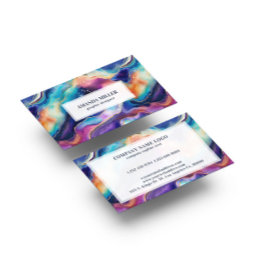 審美虹グリッター瑪瑙 名刺