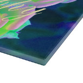 審美虹色の真珠のようなバラは幸せになる カッティングボード (角)