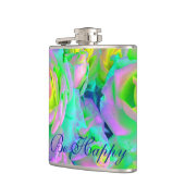 審美虹色の真珠のようなバラは幸せになる フラスク (左)