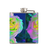 審美虹色の真珠のようなバラは幸せになる フラスク (裏面)