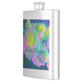 審美虹色の真珠のようなバラは幸せになる フラスク (左)