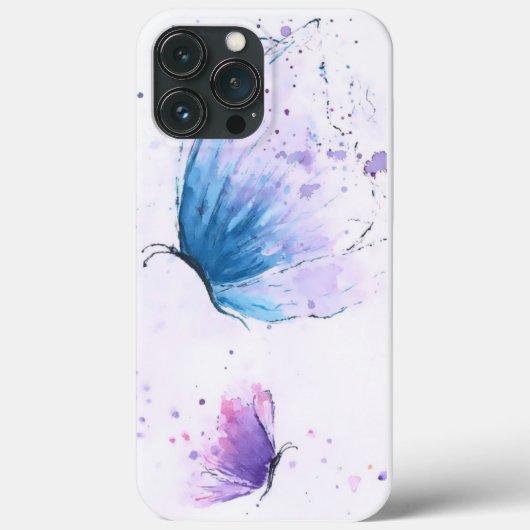 審美蝶の水色Iphoneケース Case-Mate iPhoneケース (裏面)