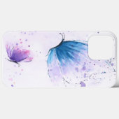 審美蝶の水色Iphoneケース Case-Mate iPhoneケース (裏面 (横))