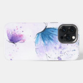 審美蝶の水色Iphoneケース iPhoneケース (裏面横)