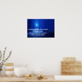 審美風景ダークブルーやる気を起こさせる ポスター (キッチン)