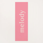 寮モダン室ピンクの名前 ヨガマット (裏面)
