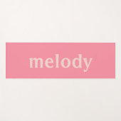 寮モダン室ピンクの名前 ヨガマット (正面(横))