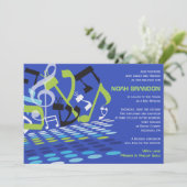 寸法こうもりバー(ユダヤ教の)バル・ミツバー招待状 招待状 (スタンド正面)