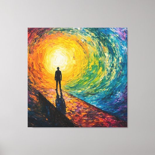 寸法のエッジ キャンバスプリント (正面)