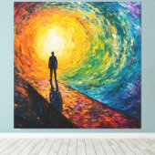 寸法のエッジ キャンバスプリント (インサイチュ (ウッドフロア))